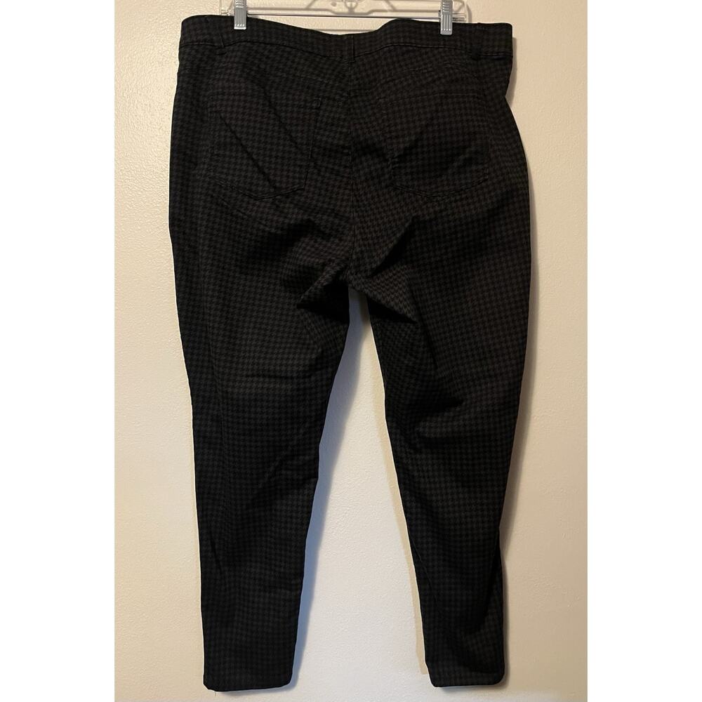 Democracy Ab Technology Houndstooth Pants Slim Fit Women’s Size 20 W Ankle Pant - Picture 4 of 10